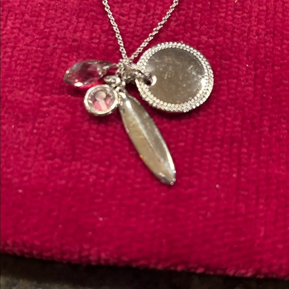Loft Silver Pendant Necklace with Charms - Picture 3 of 4